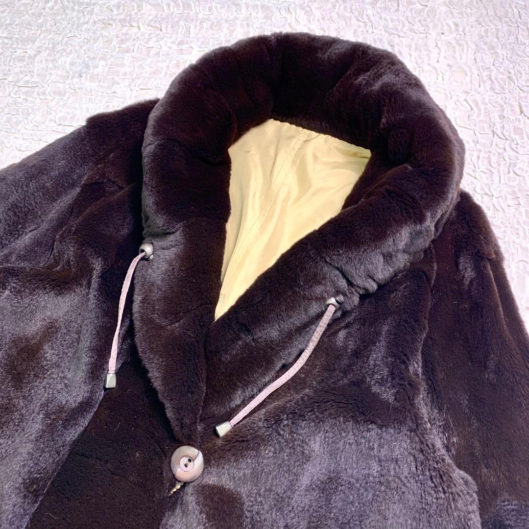 EMBA ミンク　シルク　リバーシブル　毛皮　ファーコート