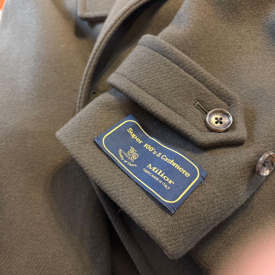 united arrows チェスターコート　カーキ