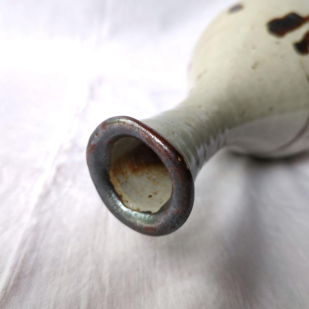 唐津釉花入　坪島土平