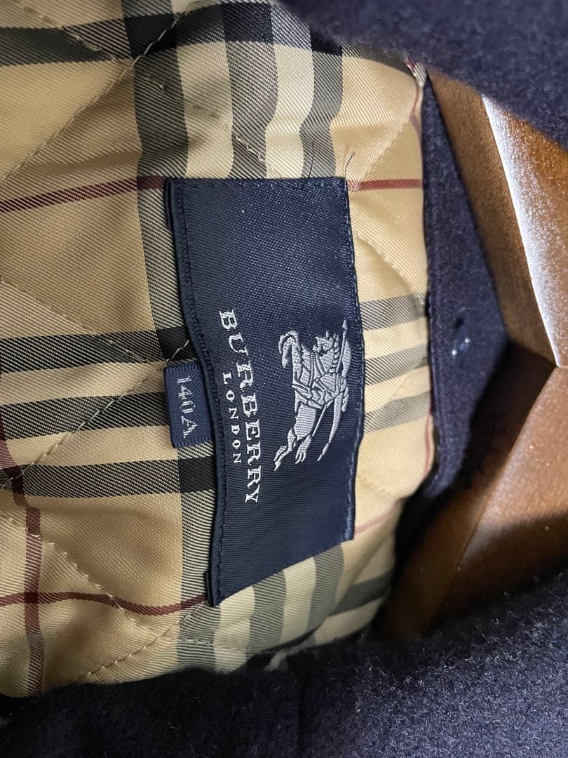 BURBERRY ネイビー ウールコート　140cm