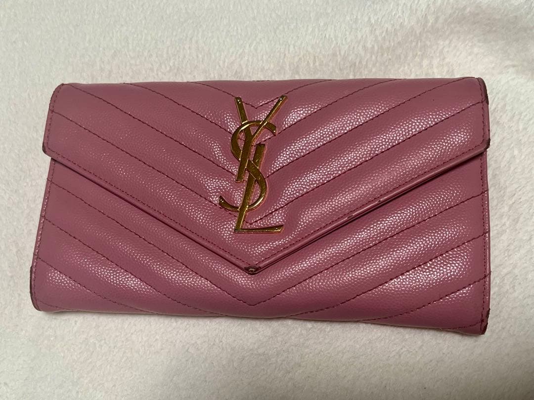 YSL ピンク 長財布