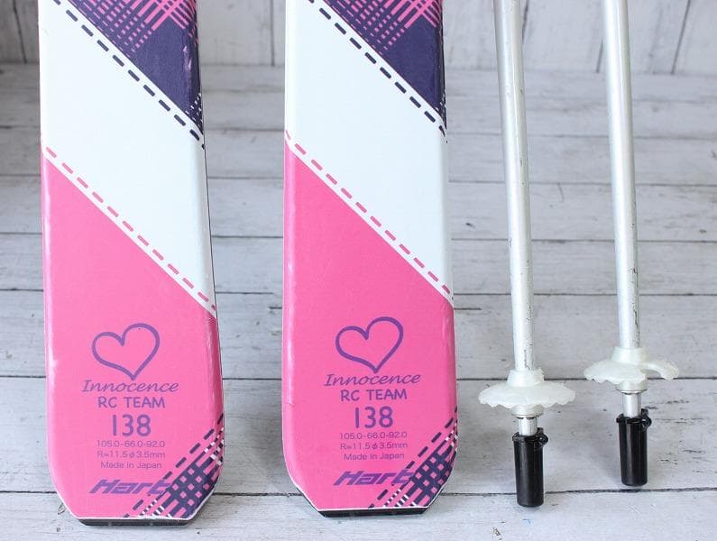 Hart Innocence ジュニア用 スキー板 138cm ストック付き