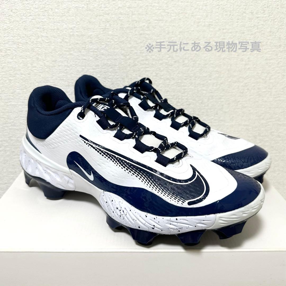 ナイキ アルファ ハラチ エリート 28.5 野球 スパイク 靴 シューズ 白