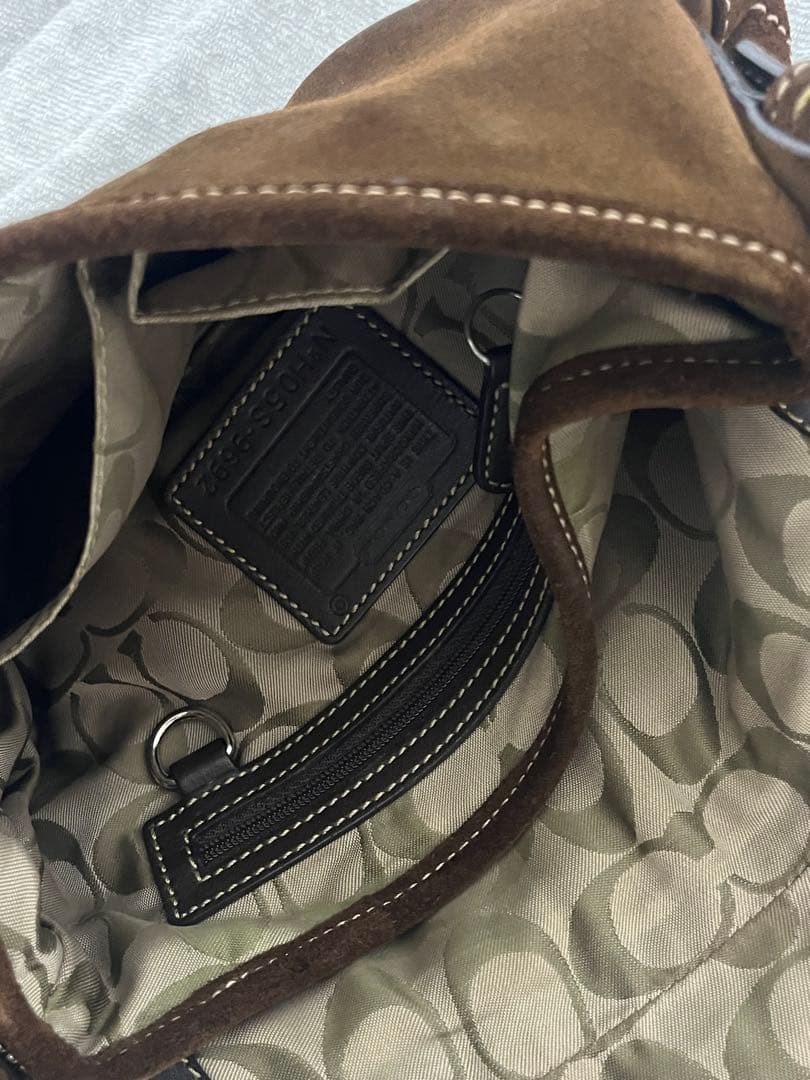 Coach bag ブラウン スエード ショルダーバッグ