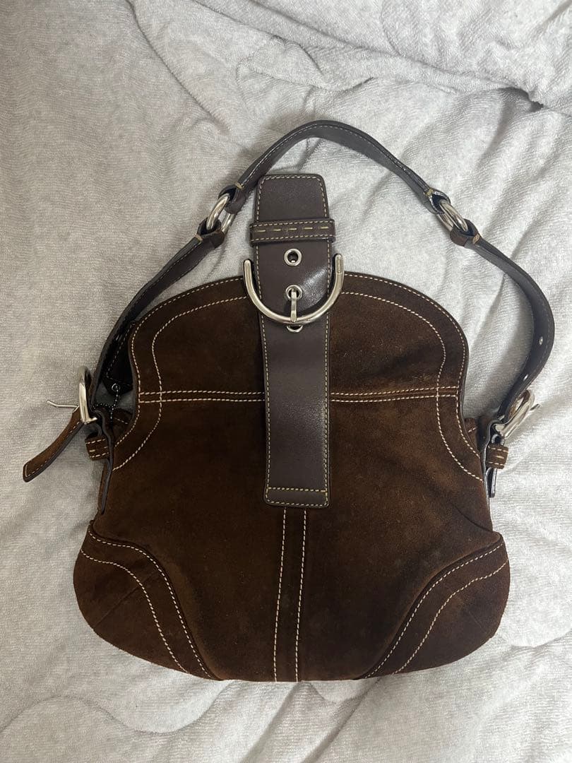 Coach bag ブラウン スエード ショルダーバッグ