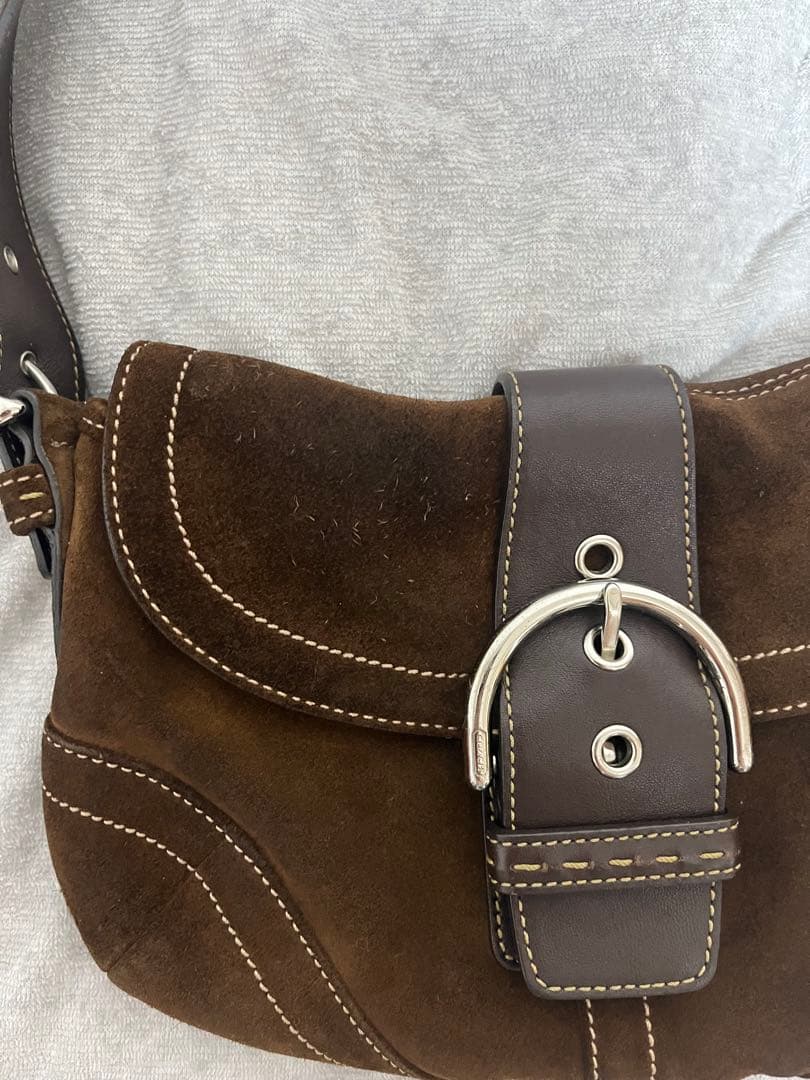 Coach bag ブラウン スエード ショルダーバッグ