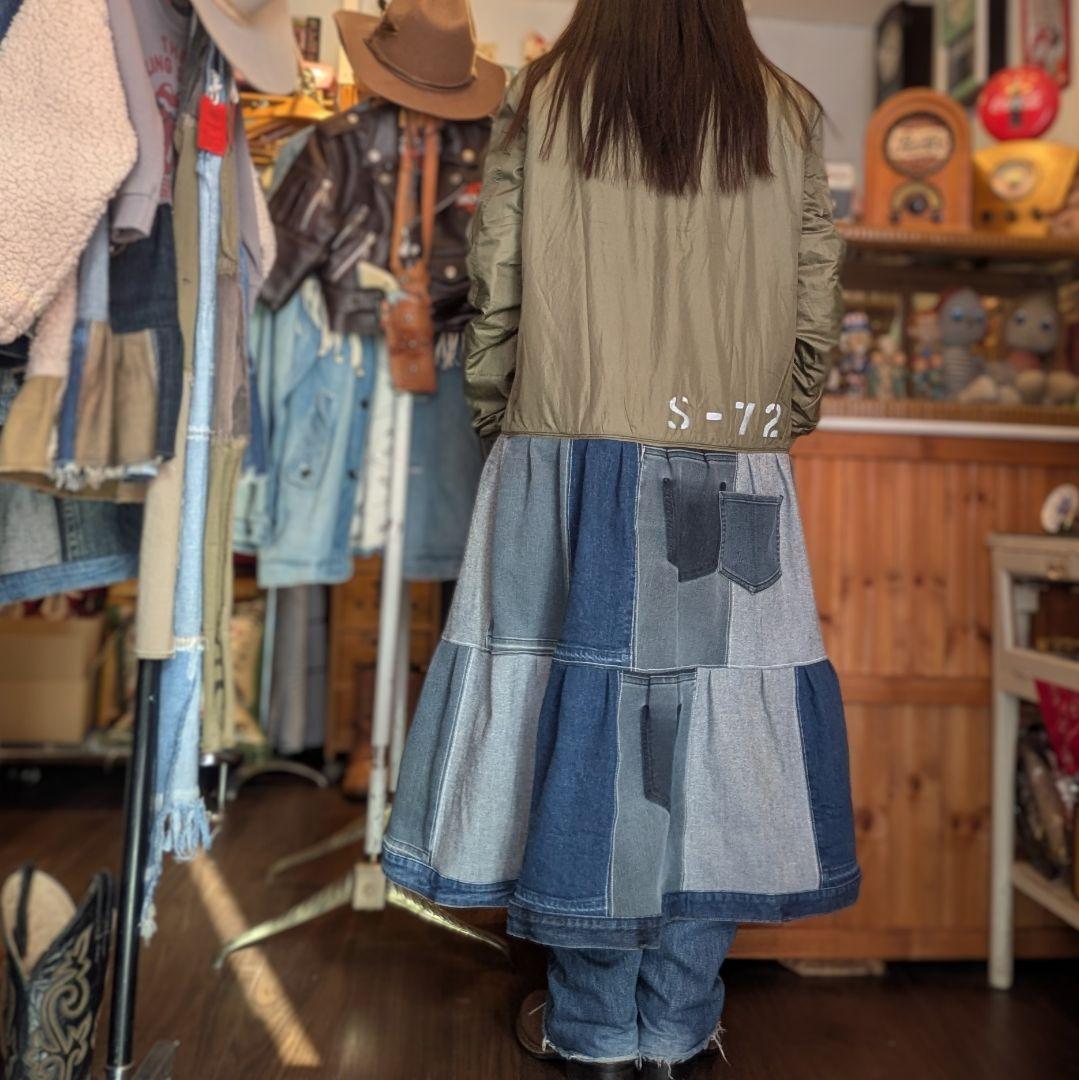 古着リメイクコートNO.72S