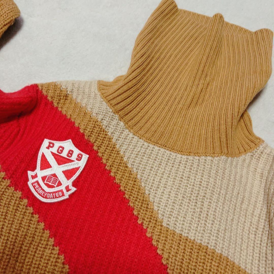 極美品　近年　パーリーゲイツ　セットアップ　アーガイル　PG柄　ニット　スカート