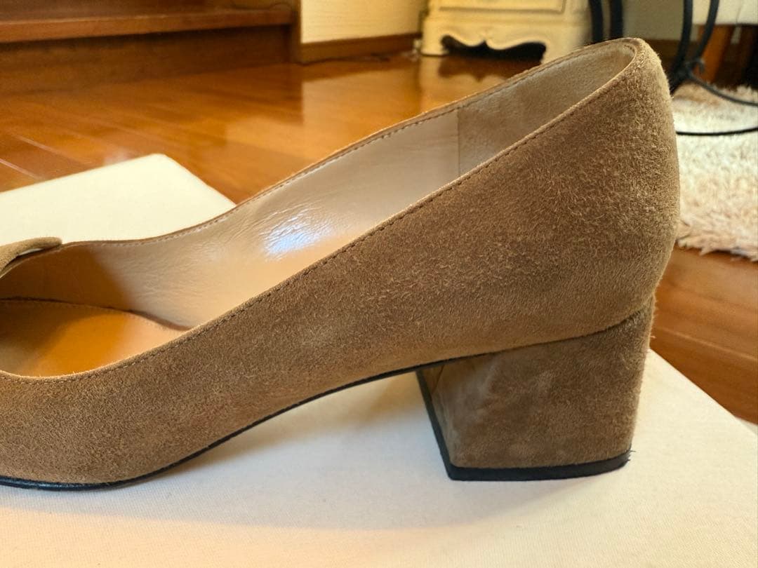 【セルジオロッシ】フラットシューズ スエード ベージュ　36.5