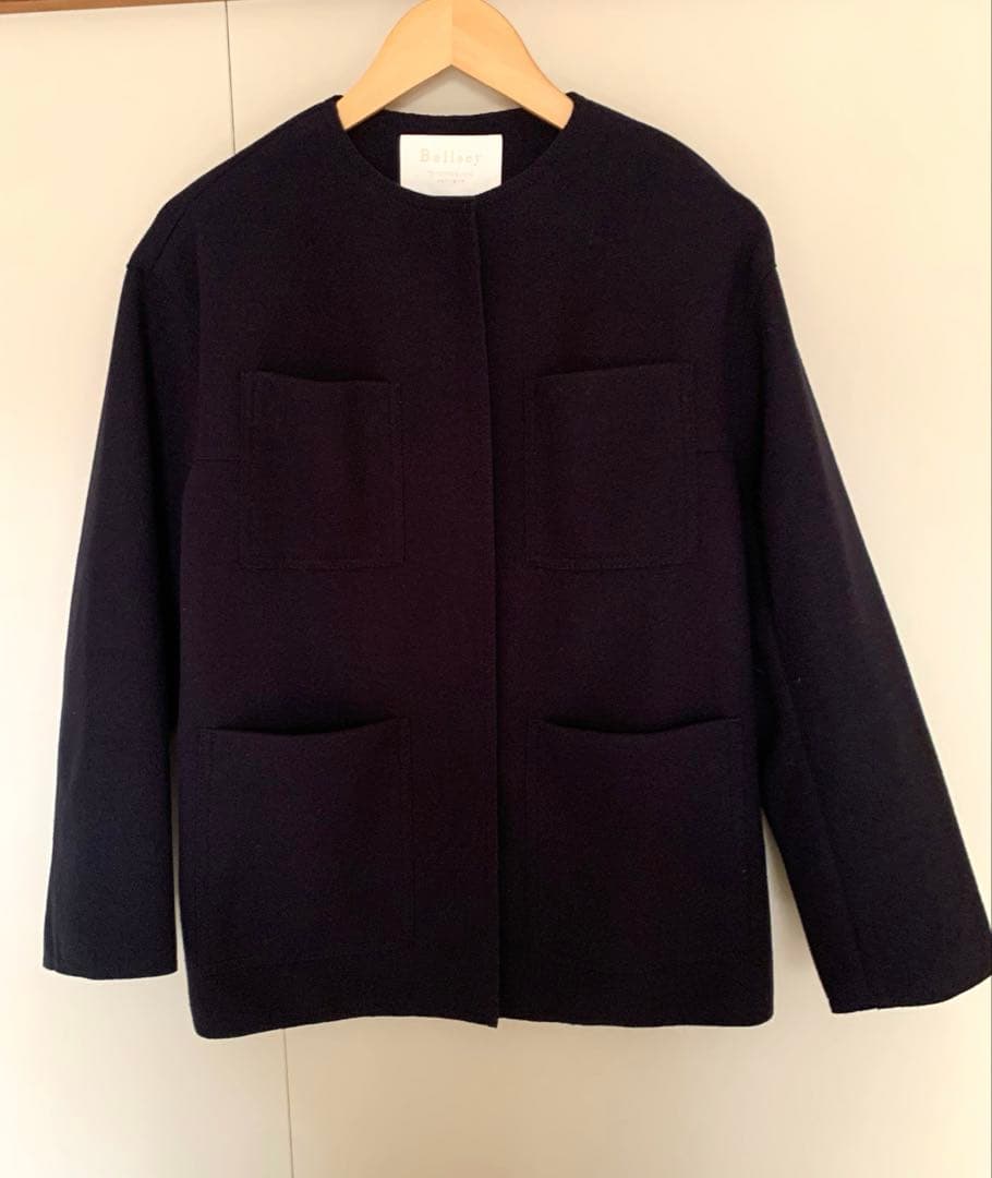 Ballseyニードルジャージー ノーカラージャケット