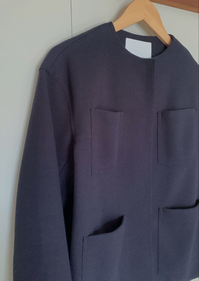 Ballseyニードルジャージー ノーカラージャケット