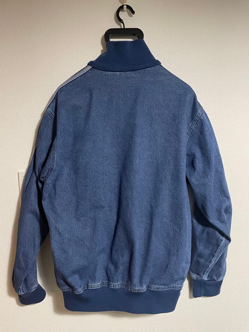 adidas ファイヤーバードトラックジャケット　デニム　ブルー