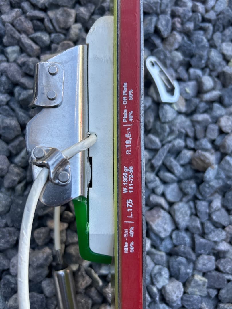 テレマーク用スキー板kneissl 72