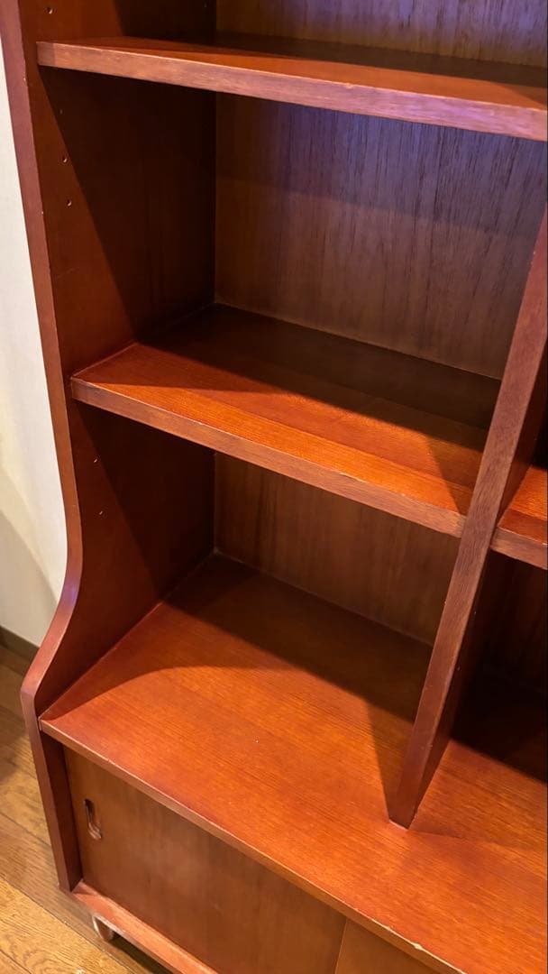 【送料込み】北欧 ヴィンテージ ブックシェルフ 本棚 チーク 160cm