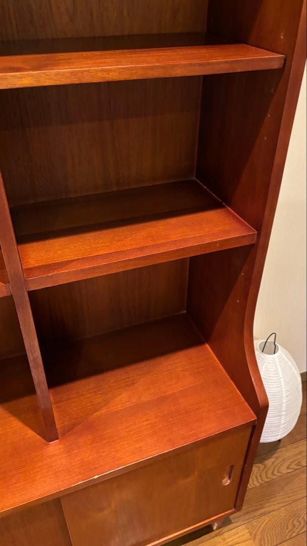 【送料込み】北欧 ヴィンテージ ブックシェルフ 本棚 チーク 160cm