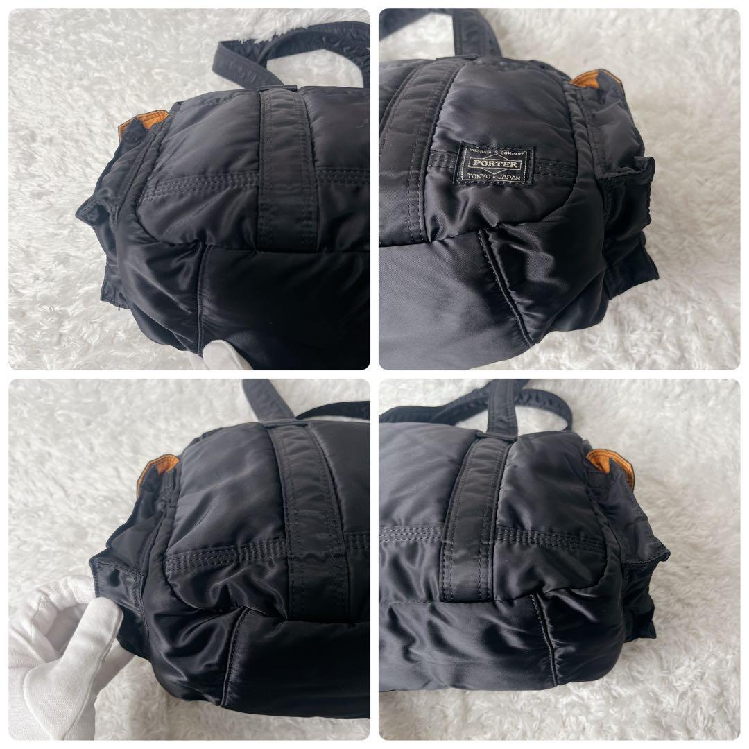 美品 ポーター タンカー ボストンバッグ ブラック 肩がけ ダッフル 大容量