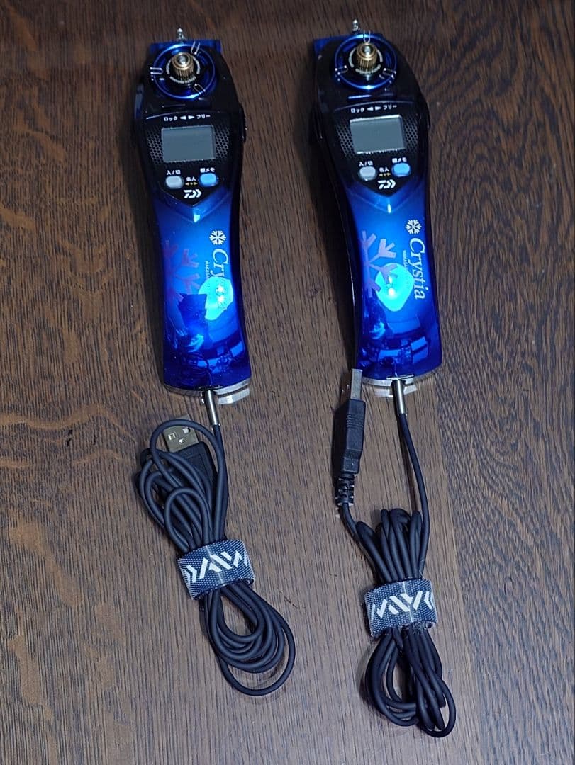 わかさぎ電動リール クリスティア CRT R αメタルパープル■限定品■✕２台