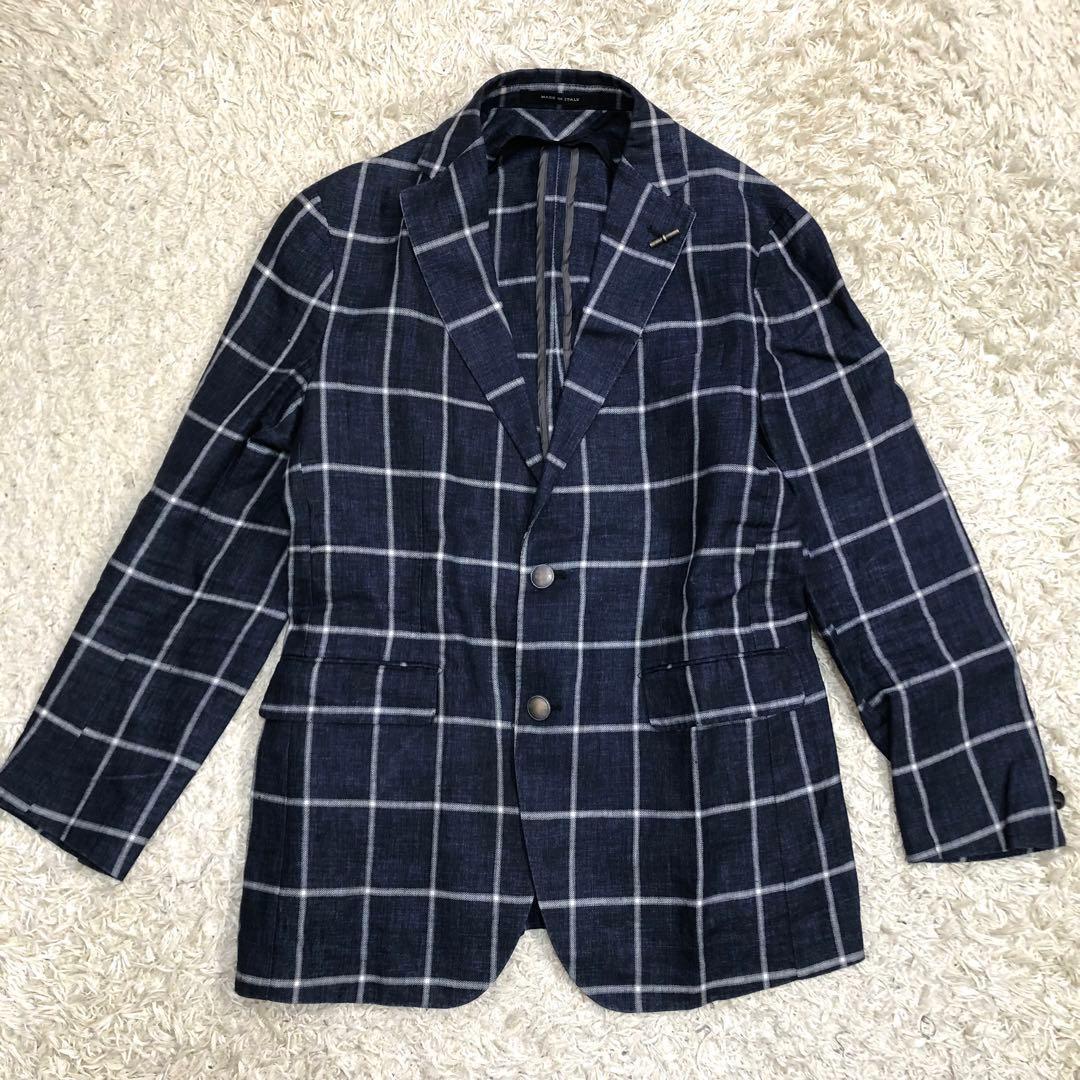 【美品】タリアトーレ テーラードジャケット 1SMC22B-- チェック M相当