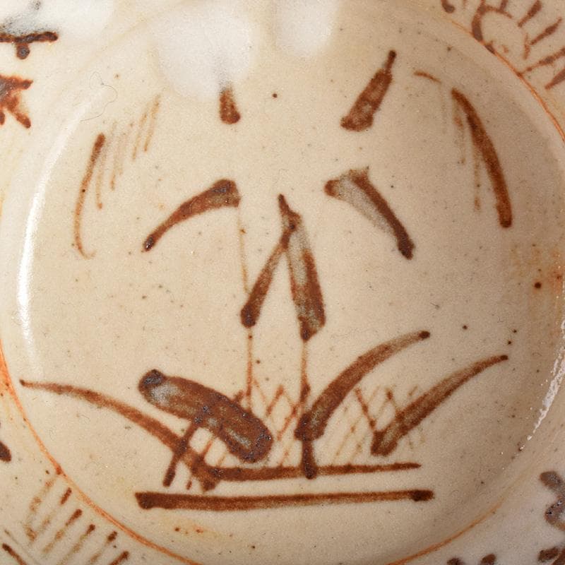 和食器　笠原窯　志野　向付　五客　共箱　V　R4988