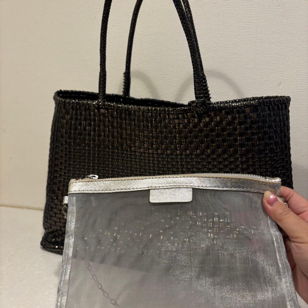 アンテプリマ　ワイヤーバッグ イントレッチオ　ブラック　黒