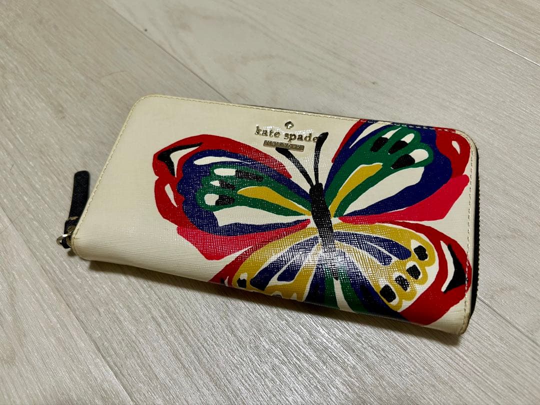 kate spade 長財布 蝶々