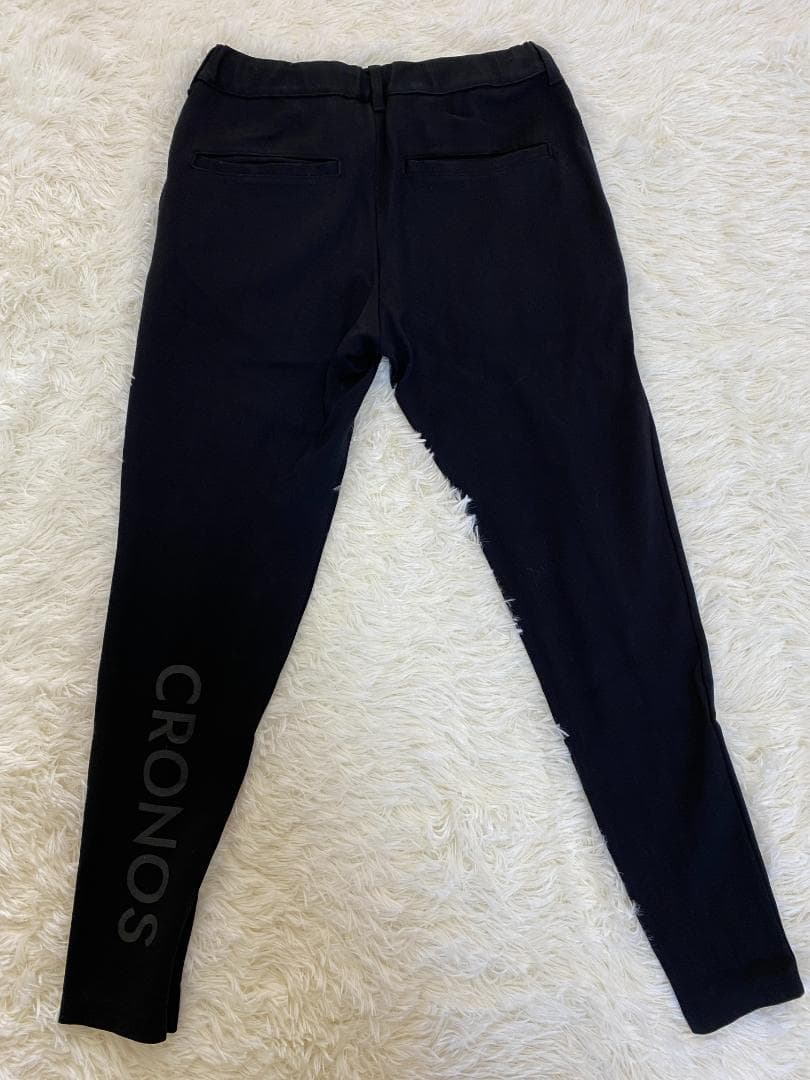 【美品】CRONOS クロノス メンズ スーツ ブラック 黒 Sサイズ