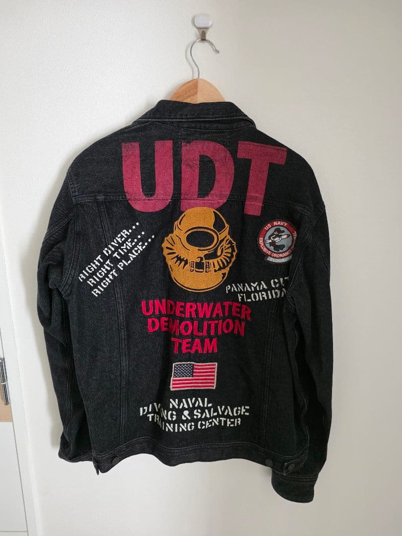 TYPE BLUE ブラックデニムジャケット XL