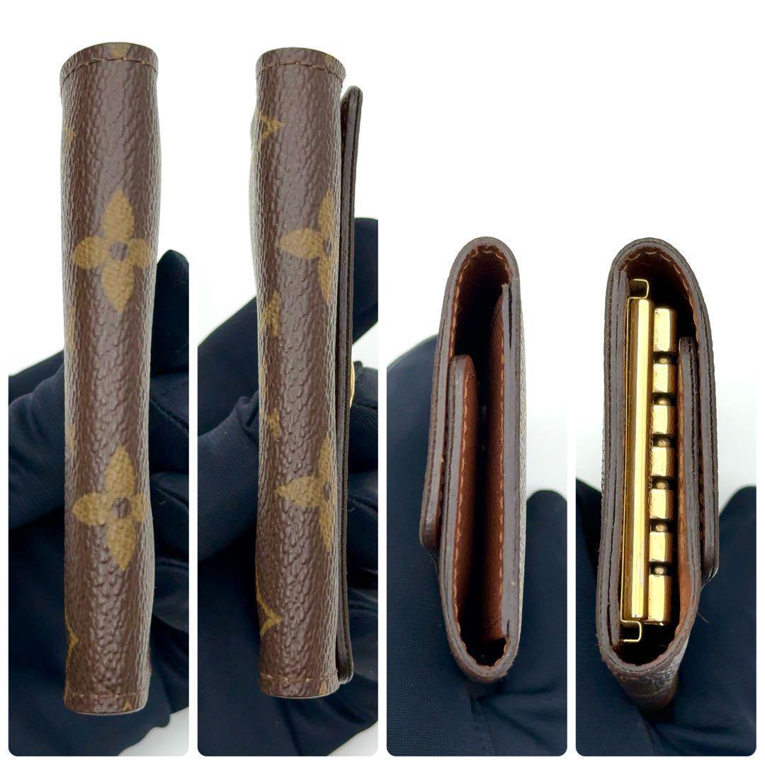 【最高級美品・箱付き】ルイヴィトン モノグラム キーケース ミュルティクレ6 茶