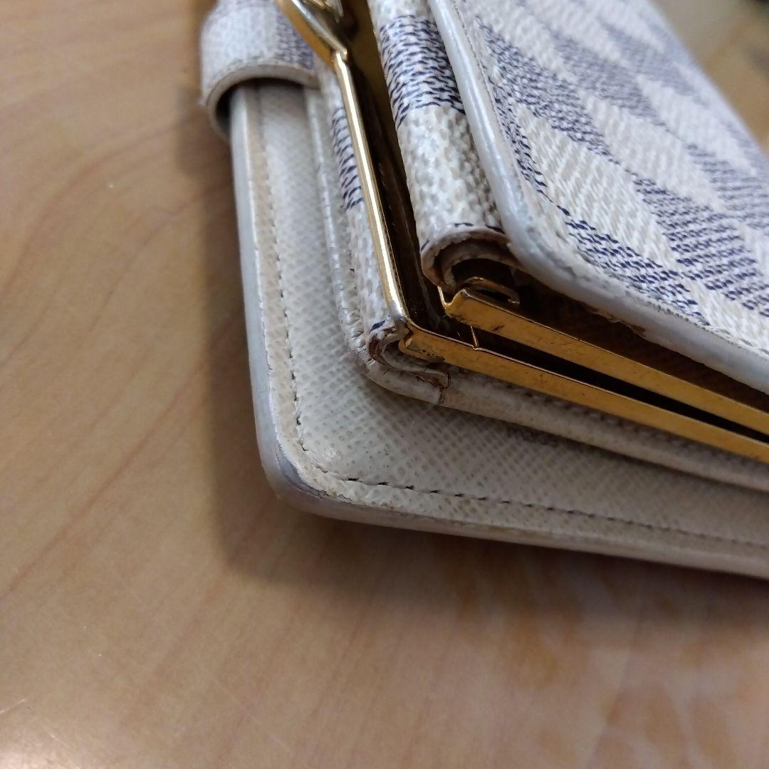 LOUIS VUITTON ダミエ 折り財布 アズール がま口