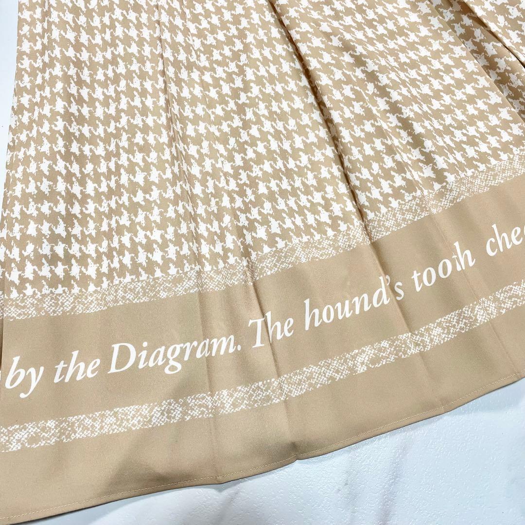 未使用級✨グレースコンチネンタル ハウンドトゥースプリントワンピース 近年