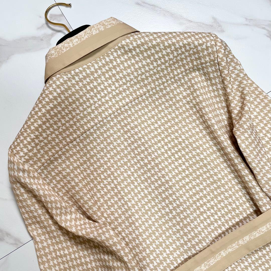 未使用級✨グレースコンチネンタル ハウンドトゥースプリントワンピース 近年