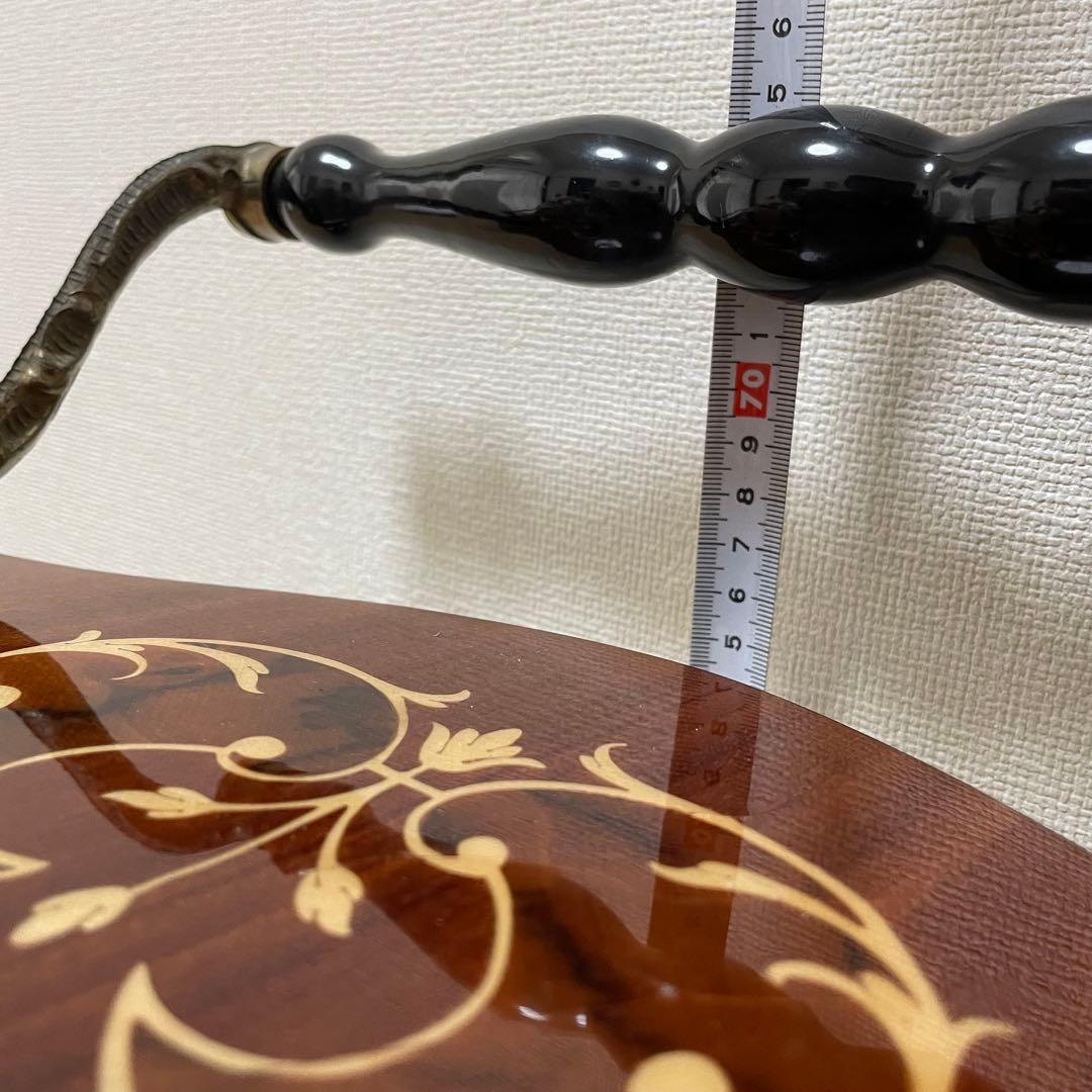 希少 美品 イタリア製 象嵌 キャスター付き キッチンワゴン