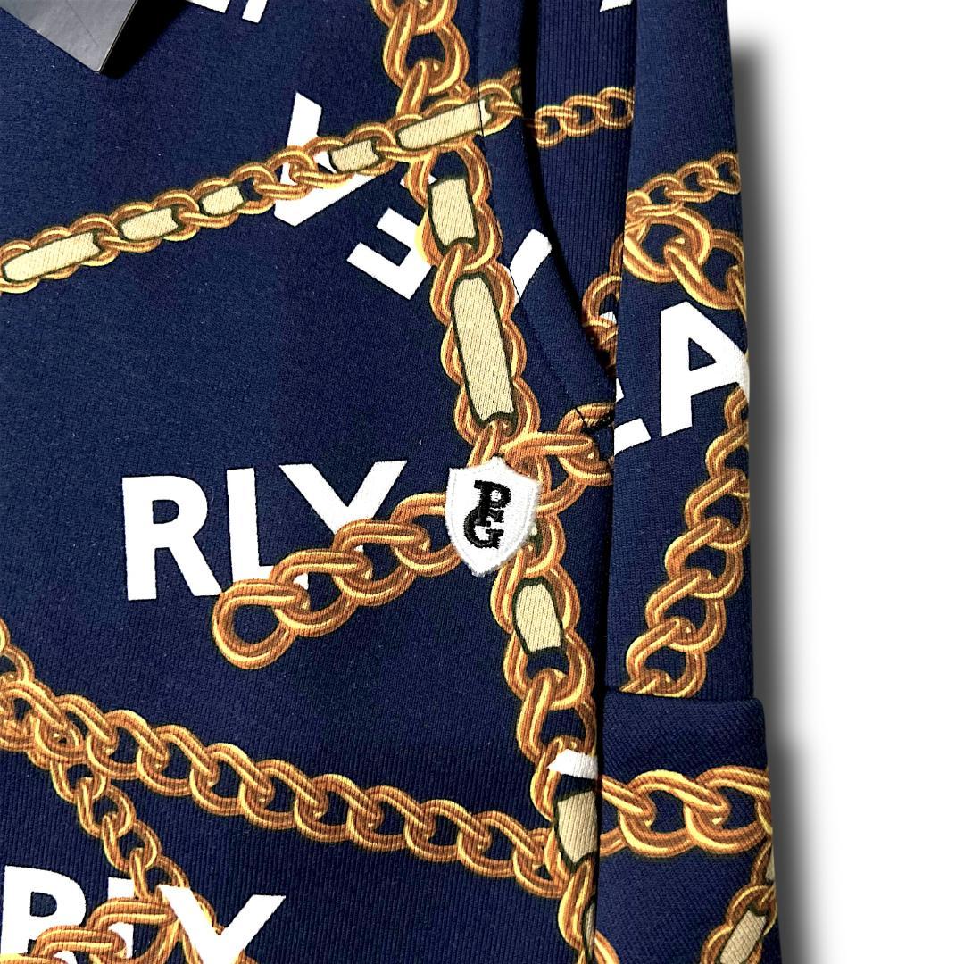 0 パーリーゲイツ チェーンロゴ柄 ツイルダンボール セットアップ