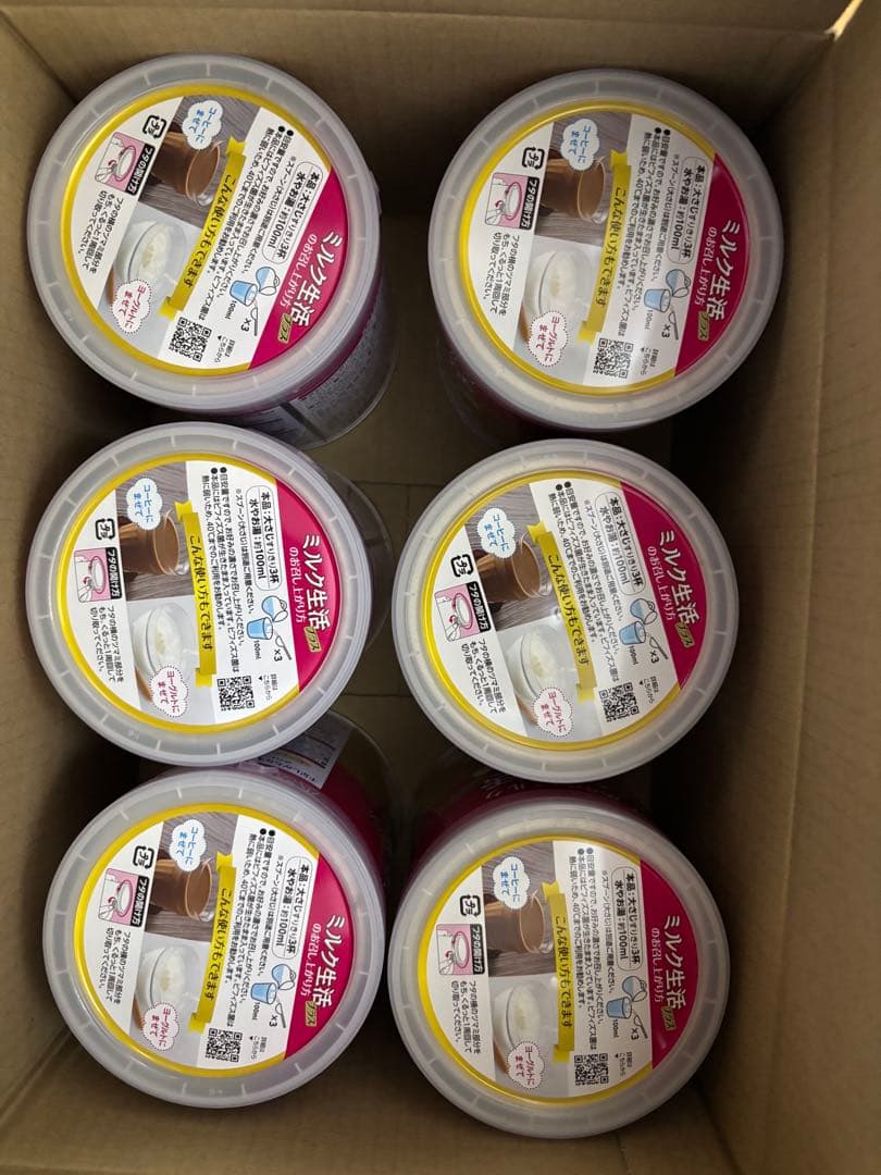 森永乳業 大人のための粉ミルク ミルク生活プラス 300g 6 缶