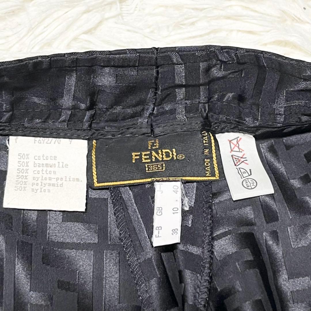 美品✨イタリア製　FENDI ズッカ　パンツ　コットン　ナイロン