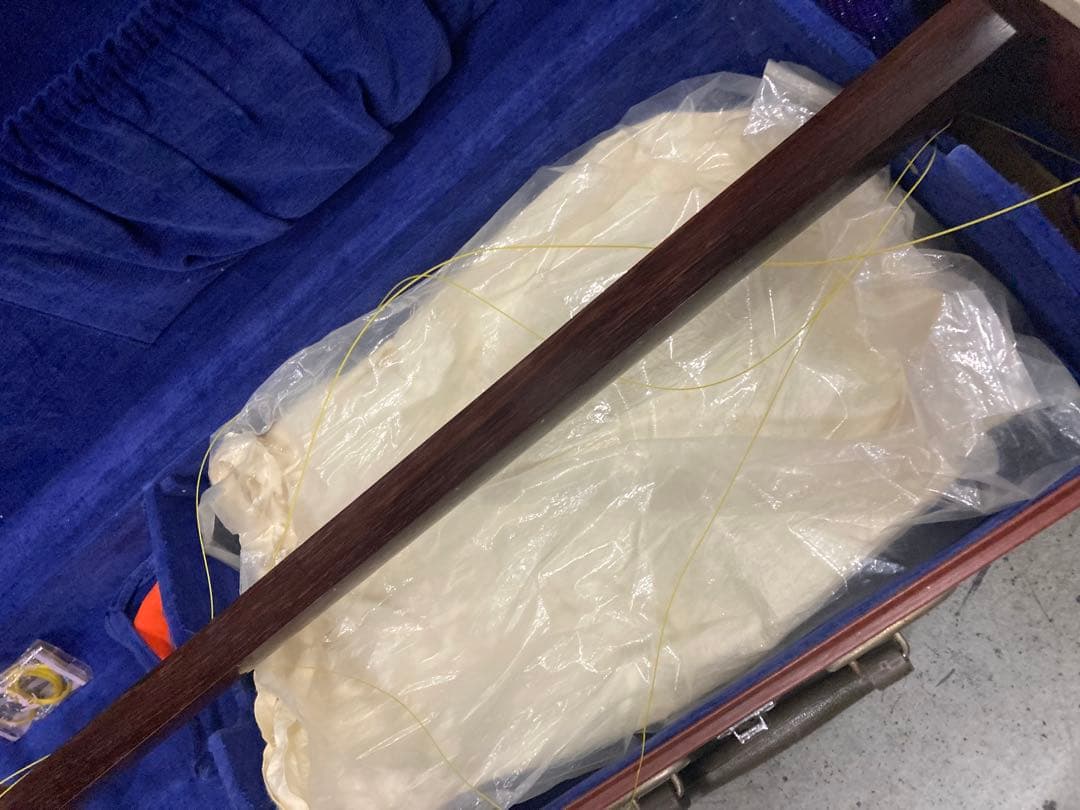 I）高級 和楽器 三味線 純銀 紅木 ハードケース付き