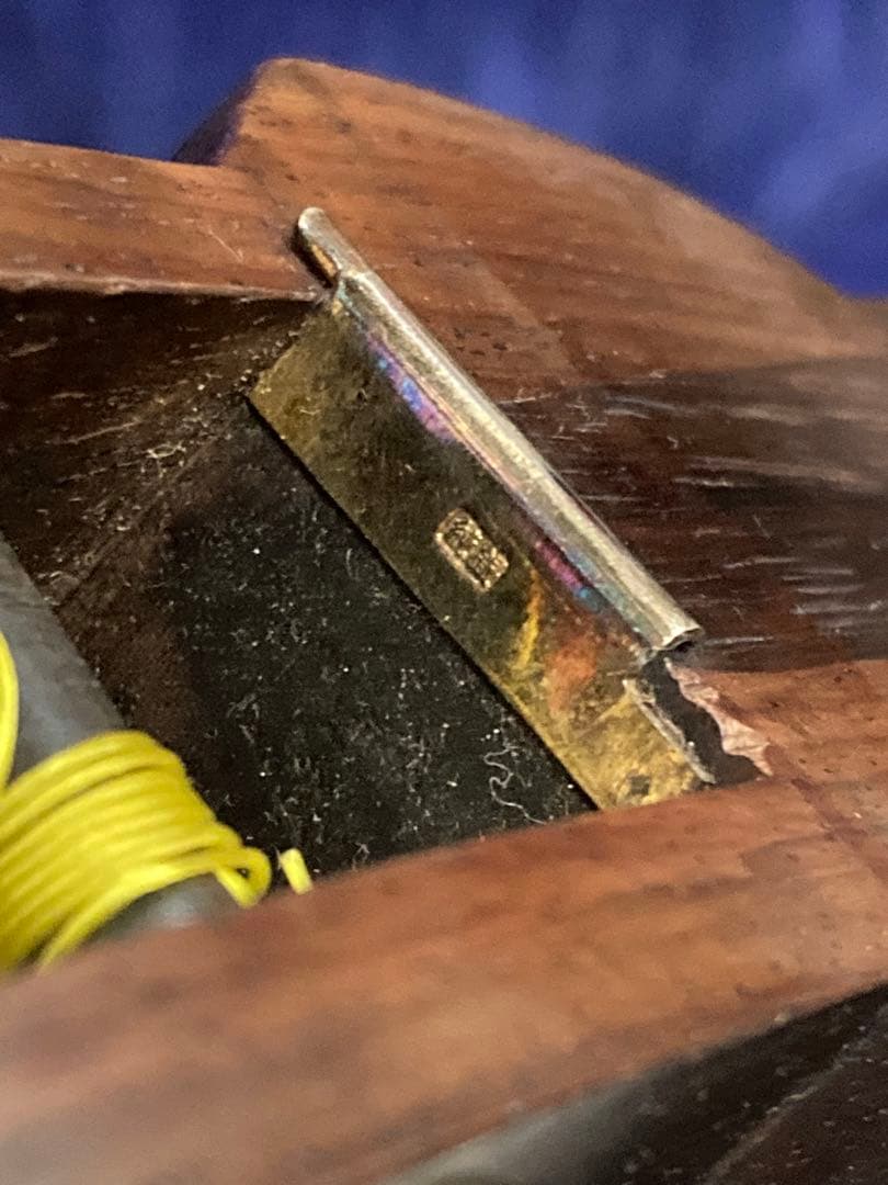 I）高級 和楽器 三味線 純銀 紅木 ハードケース付き