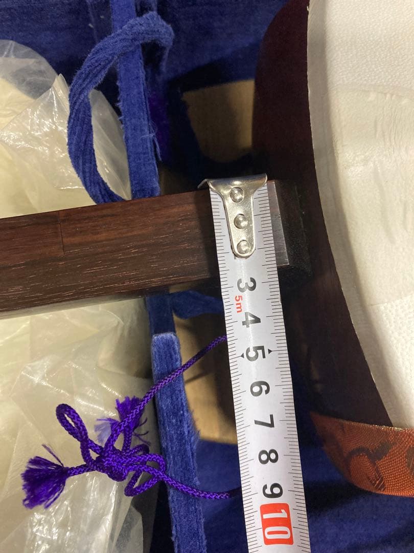 I）高級 和楽器 三味線 純銀 紅木 ハードケース付き