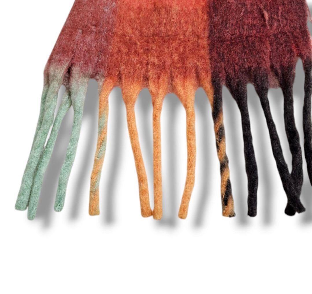 美品　Acne Studiosモヘア　大判マフラー　レインボー　正規品