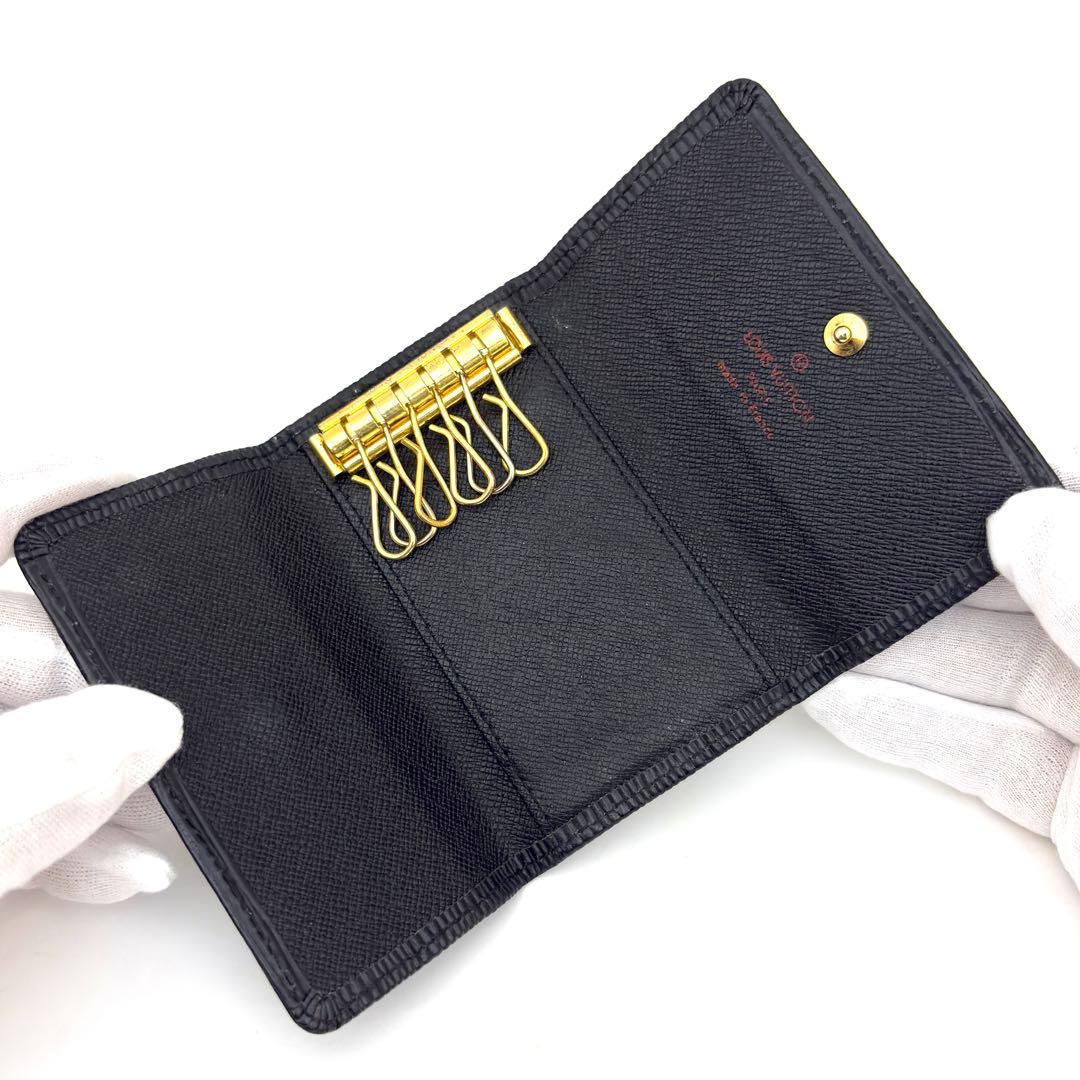 【超美品】ルイヴィトン　ミュルティクレ 6 キーケース　6連　エピ　黒　ブラック