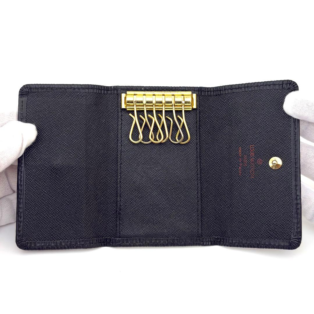 【超美品】ルイヴィトン　ミュルティクレ 6 キーケース　6連　エピ　黒　ブラック