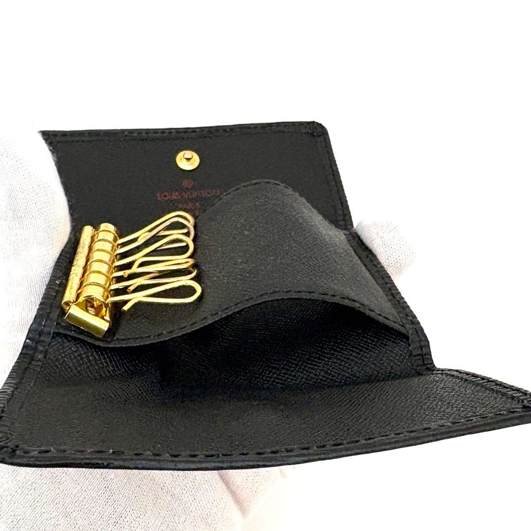 【超美品】ルイヴィトン　ミュルティクレ 6 キーケース　6連　エピ　黒　ブラック