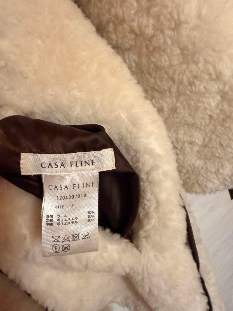 【試着のみ】CASA FLINE 再生ポリエステルリバーシブルコート