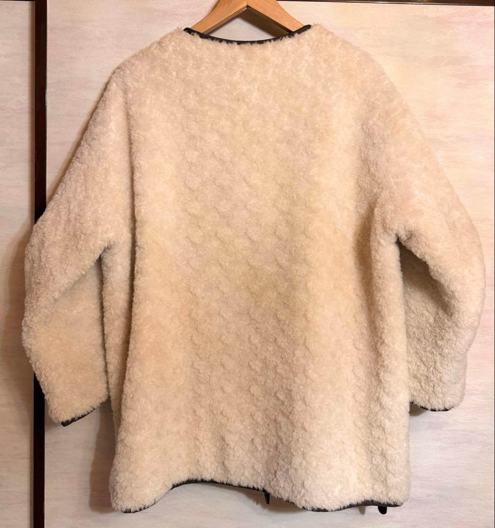 【試着のみ】CASA FLINE 再生ポリエステルリバーシブルコート