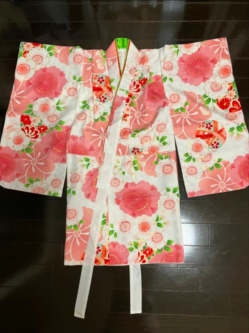 京都花ひめ　3歳 七五三　女の子　 被布セット 9点