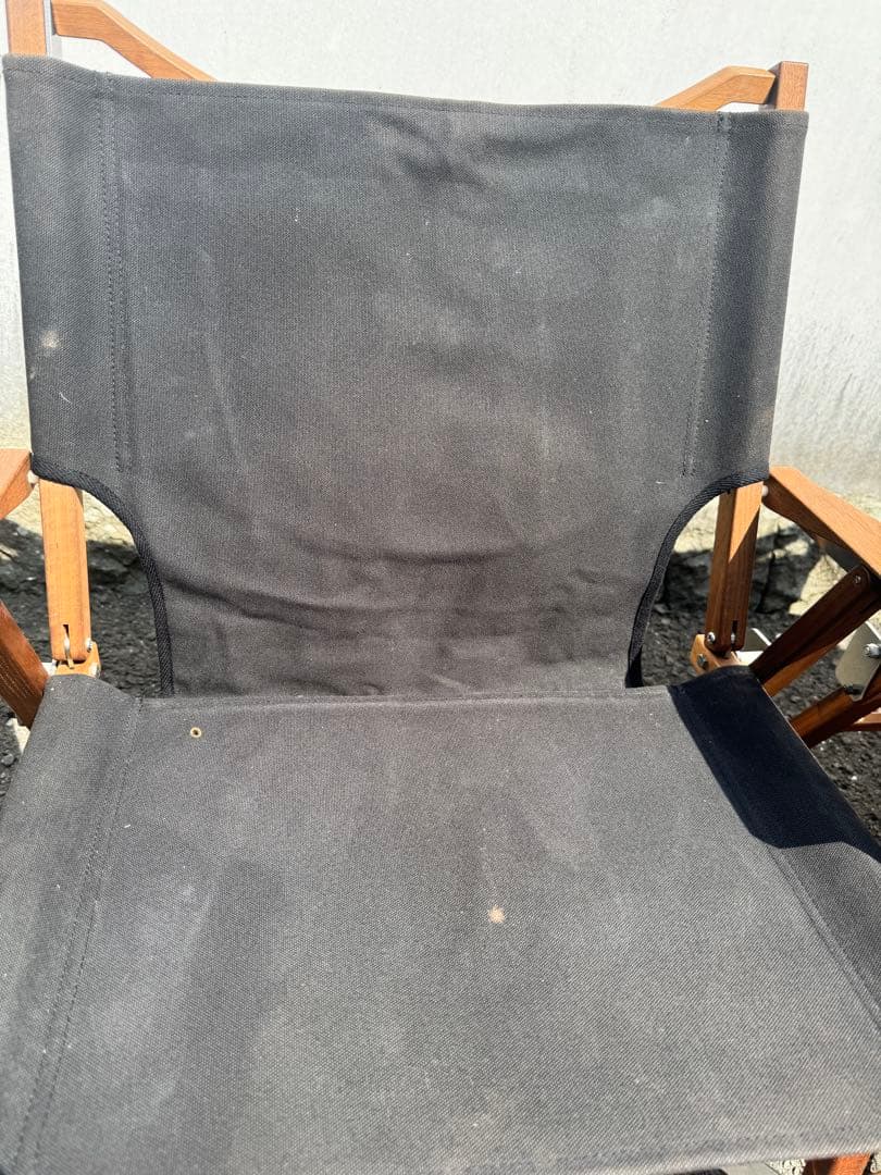 キャンプオンパレード　コンダクターズチェア2脚セット　帆布シート　収納袋付き