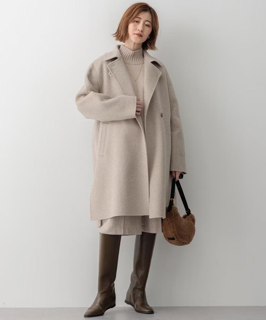 23区【滝沢眞規子さん着用】MANTECOPure リバーコート ¥64,900