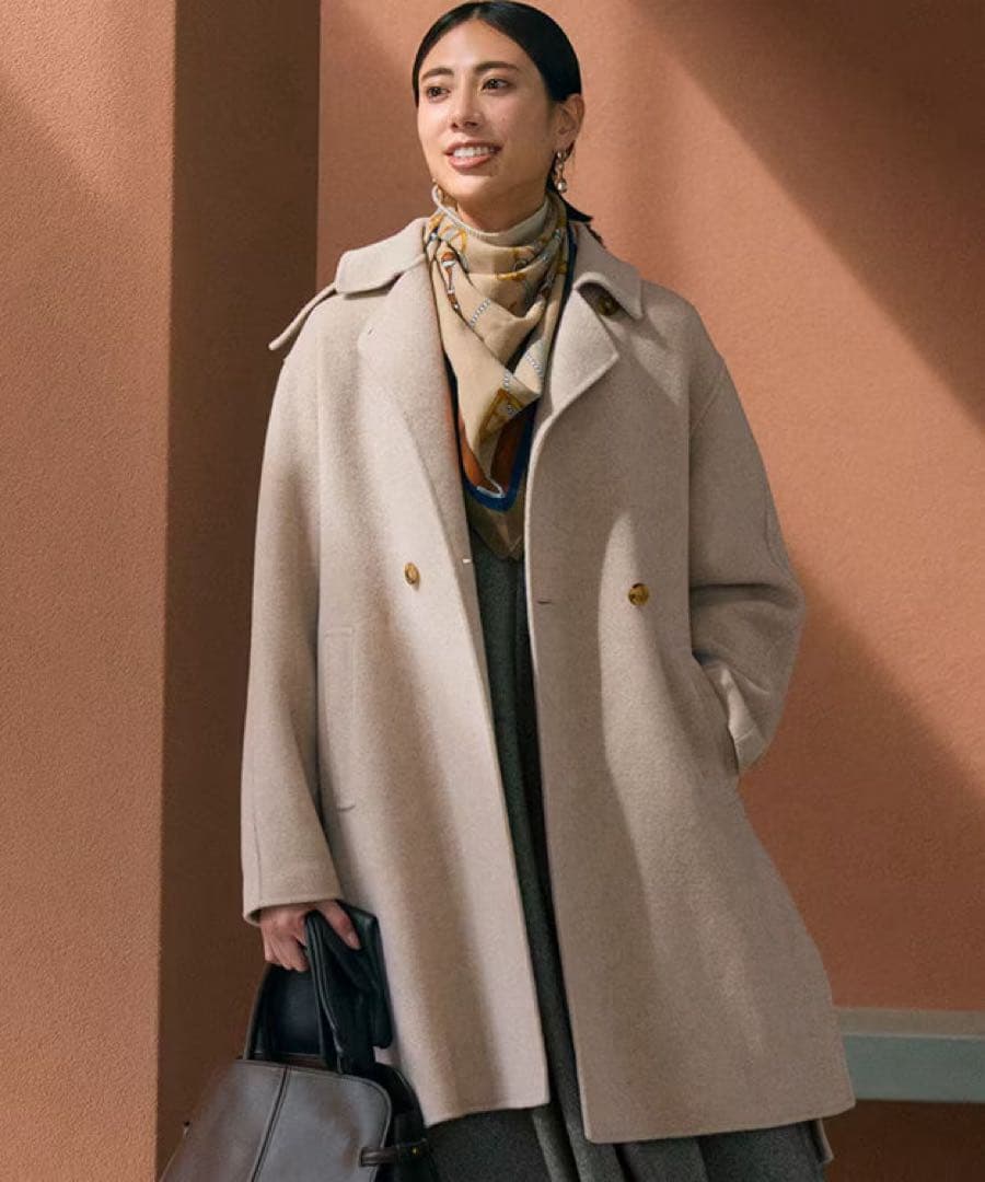 23区【滝沢眞規子さん着用】MANTECOPure リバーコート ¥64,900