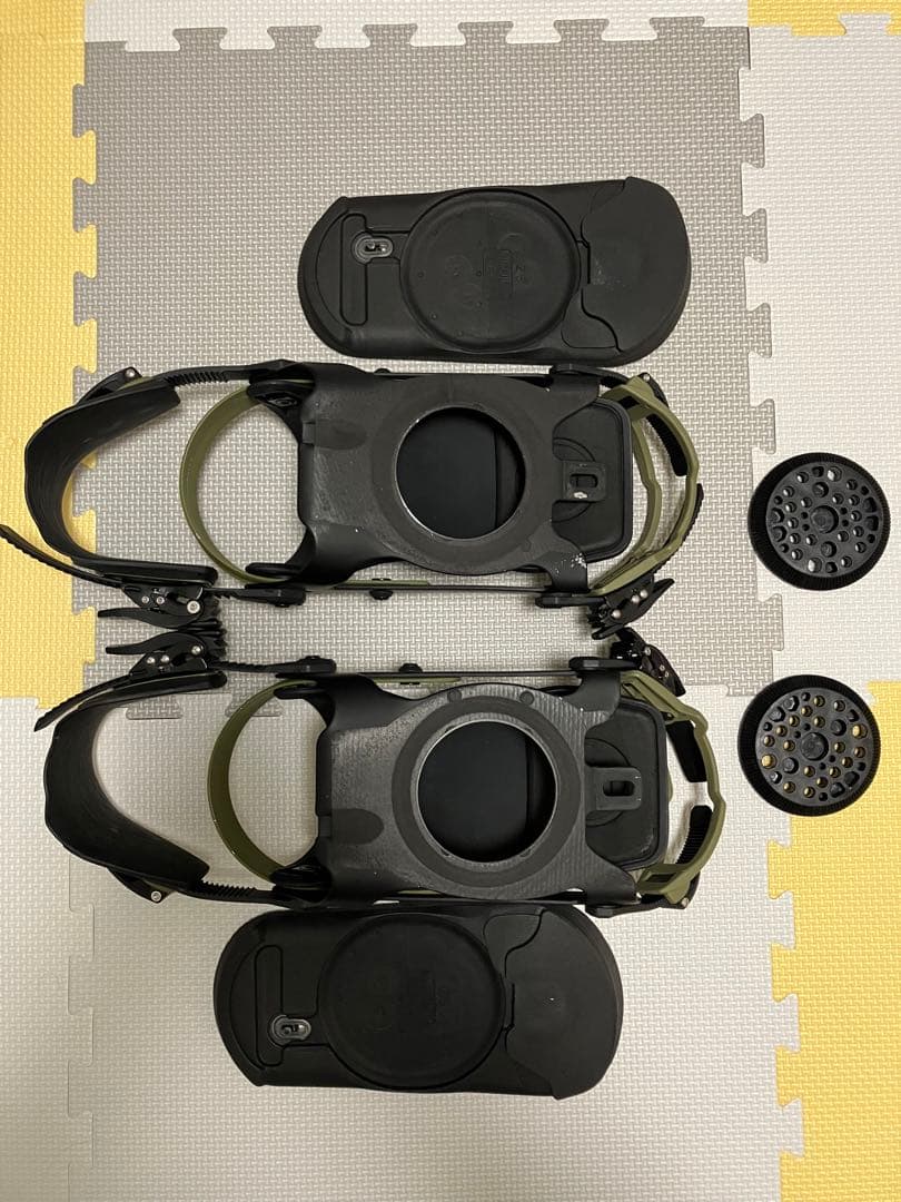 RIDE スノーボード A-6 ビンディング ブラック/オリーブ