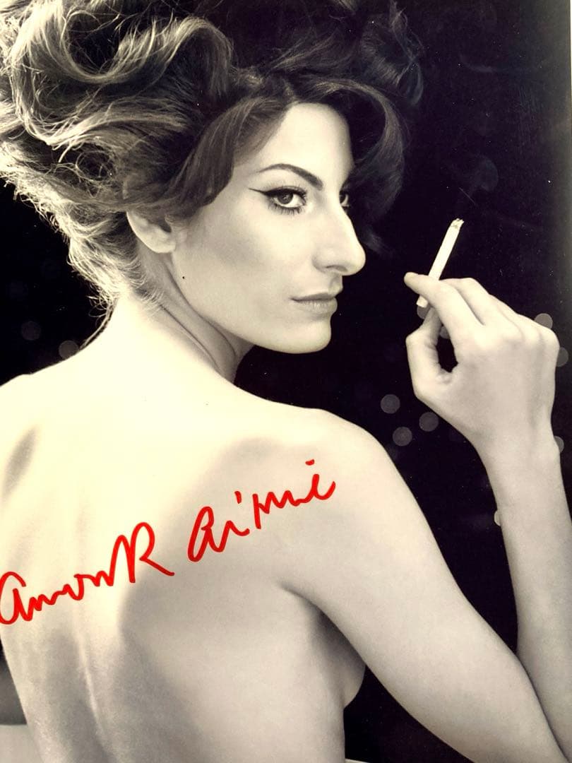 アヌークエーメ直筆サイン入り超大型写真…